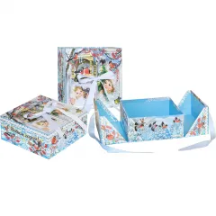 Сладкий новогодний подарок Снежные кружева 900 грамм стандарт